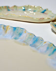 Set Blue green XXL (44*30cm) + 3plates (2*10*13cm)+(1*14*21cm)