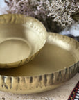 Serving deep brass bowls (25cm) - Gold