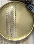 Brass tray thin edge (35cm) with half design