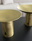 High leg brass bowl - 35 CM