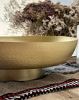 Brass bowl on big leg (35cm) - Gold