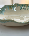 Serving Bowl Round Deep - Light Blue / Yellow - L - (D35 H14cm)