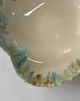 Serving Bowl Round Deep - Light Blue / Yellow - L - (D35 H14cm)