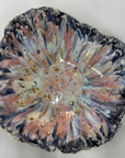 Sculptural bowl without texture - Purple / pink - XL - (D40 H18cm)