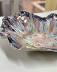 Sculptural bowl without texture - Purple / pink - XL - (D40 H18cm)