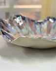 Sculptural bowl without texture - Purple / pink - XL - (D40 H18cm)