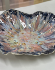 Sculptural bowl without texture - Purple / pink - XL - (D40 H18cm)