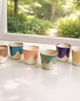 Pastel coffee cup 80ml (Set of 6)