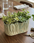 Wide Vase M 30H18cm Sage Green