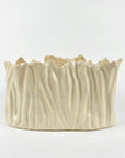 Wide Vase M 30H18cm Ivory