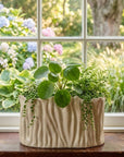 Wide Vase M 30H18cm Ivory