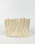 Wide Vase S 25H15cm Ivory