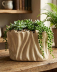 Wide Vase S 25H15cm Ivory