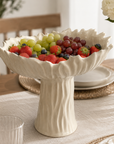XL Lifted high bowl D35cm H24cm Ivory