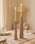 Candle Holders Textured Single Extra Tall H40 Mocha Mousse