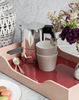 Lacquered Tray - Swell, Maroon/Pink L