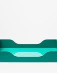 Lacquered Tray - Swell, Turquoise/Green L