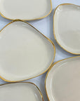 Gold line plate (set of 6)