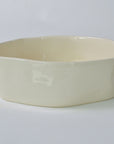 White collection - Round deep serving bowl | Rim (7cm) - 25 cm