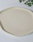 White collection - Elongated half deep serving bowl | Low rim (4cm)