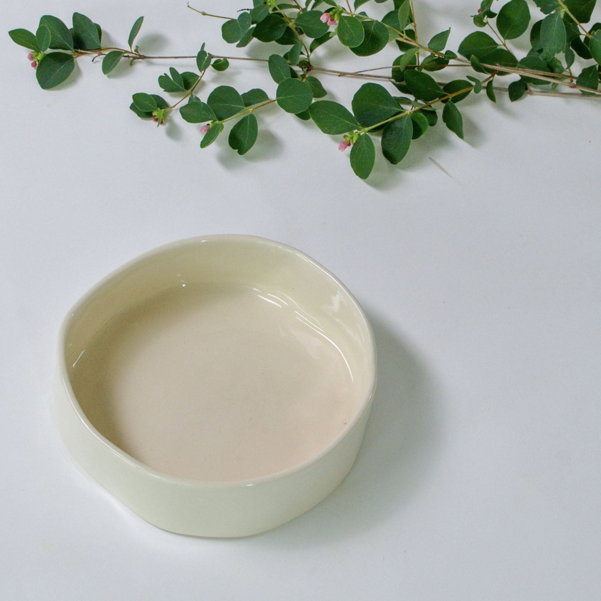 White collection | Round dipping bowl