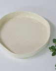 White collection - Round half deep serving bowl | Low rim (4cm)